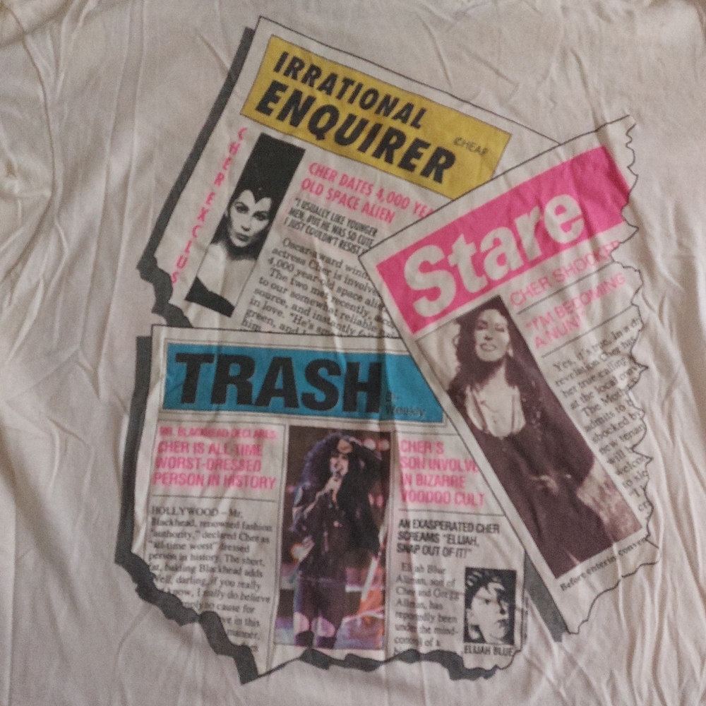 Cher!!! Very RARE Vintage 1990 Cher Tour Shirt.  NEVER worn, very sought after!